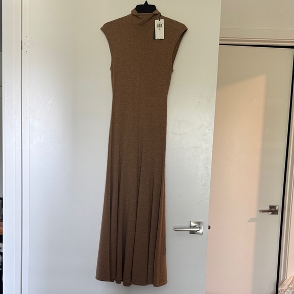 Polo by Ralph Lauren Tan Sleeveless Maxi Dress - Picture 1 of 1
